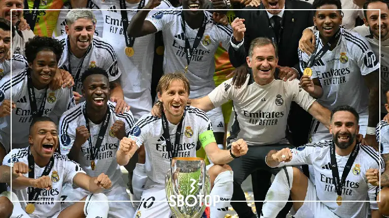 SBOTOP 5 Fakta Menarik di Balik Keberhasilan Real Madrid Meraih Piala Super Eropa 2024: Rekor-Rekor Baru