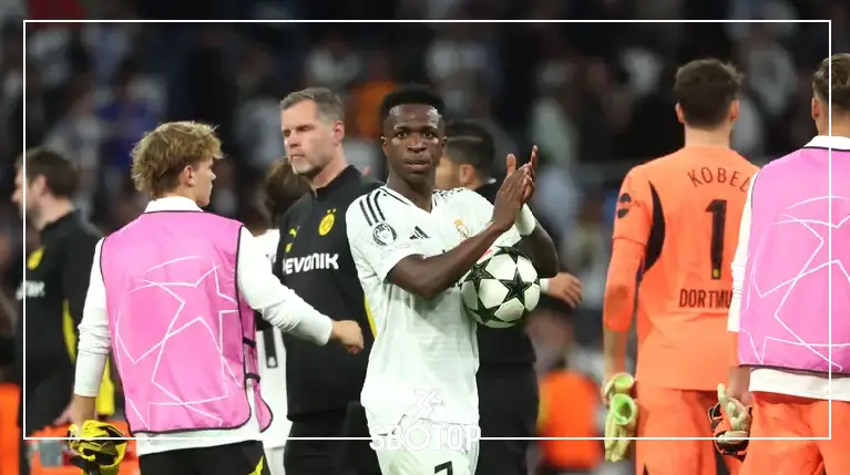 SBOTOP: Vinicius Jr Cetak Hattrick | Ancelotti Yakin Ballon d'Or Miliknya Usai Real Madrid Kalahkan Dortmund